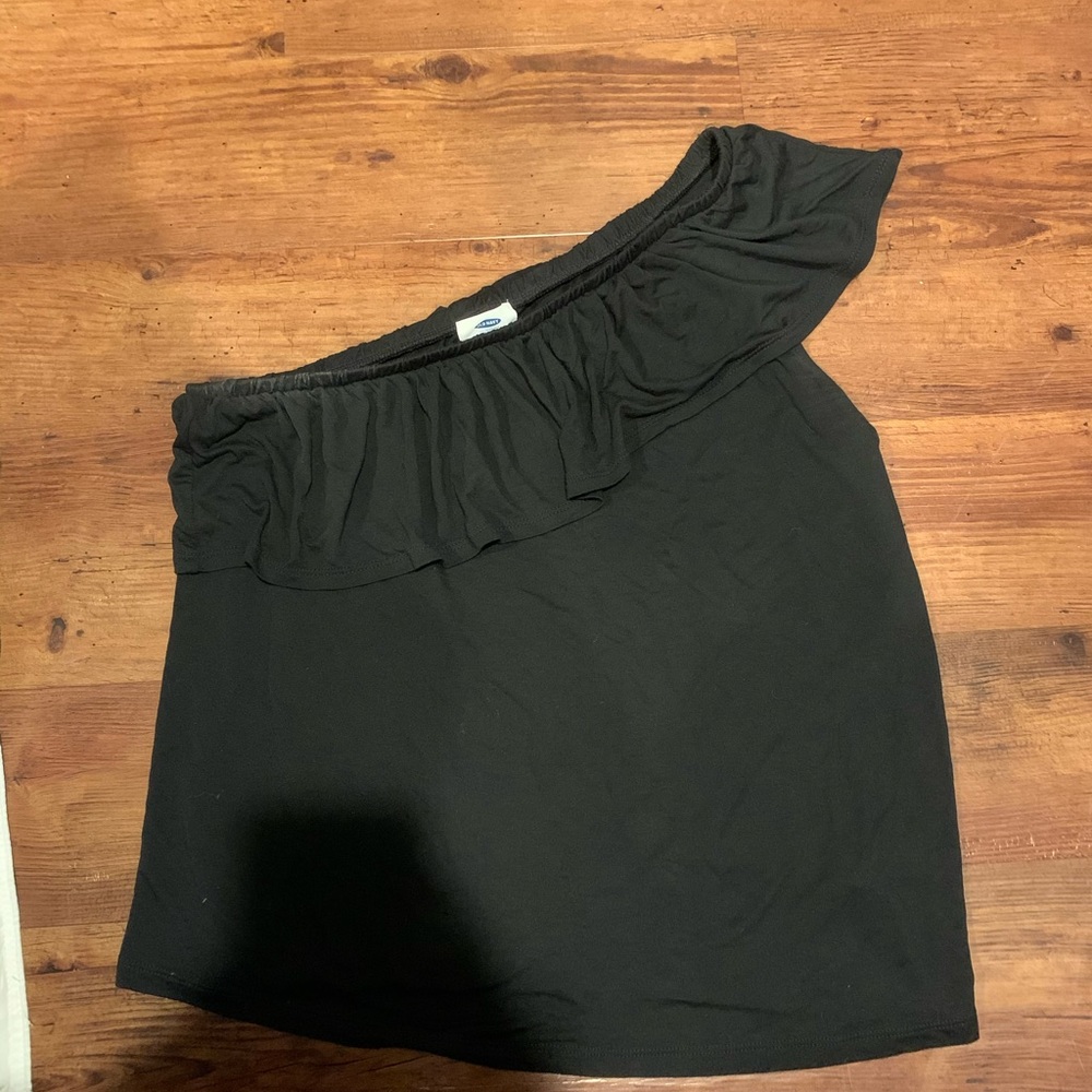 Old Navy Black Off-the-Shoulder Shirt